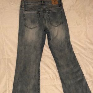 Luck brand frayed bottom jeans flare jeans